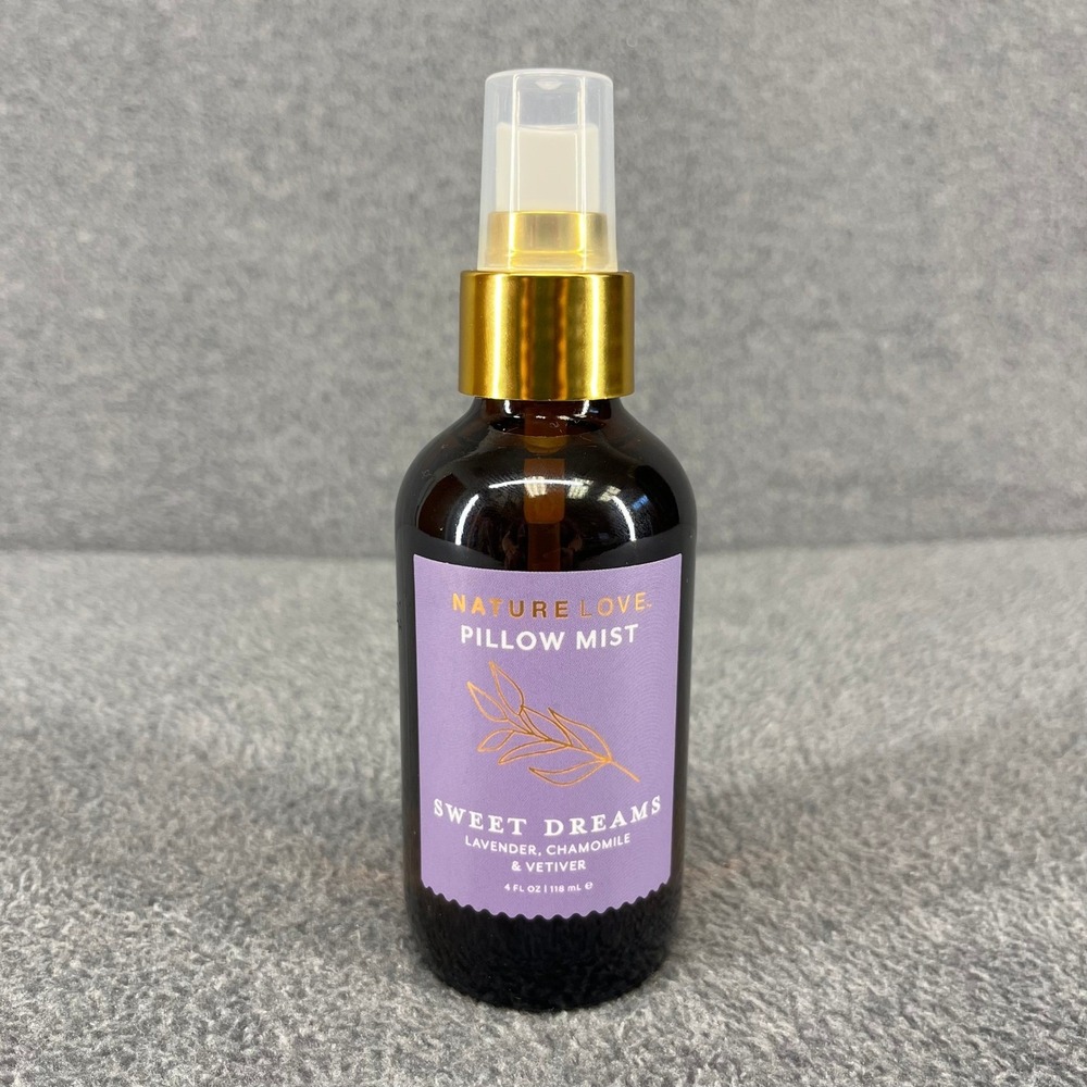 Nature Love Pillow Mist Purple Sweet Dreams Lavender Chamomile Vetiver 4 oz